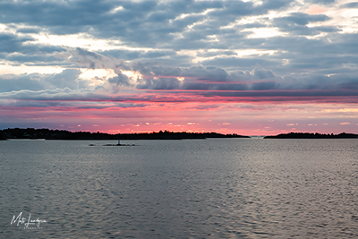 Soluppgång Husö fjärden